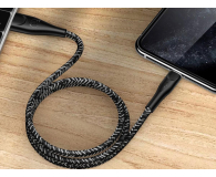 USAMS Kabel pleciony lightning 1m 2A czarny - 1569150 - zdjęcie 4